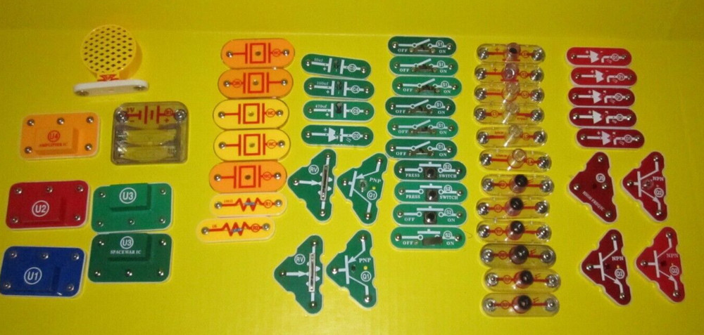 ELENCO Snap Circuits Replacement Part: COMPONENTS lot OF 53 PIECES