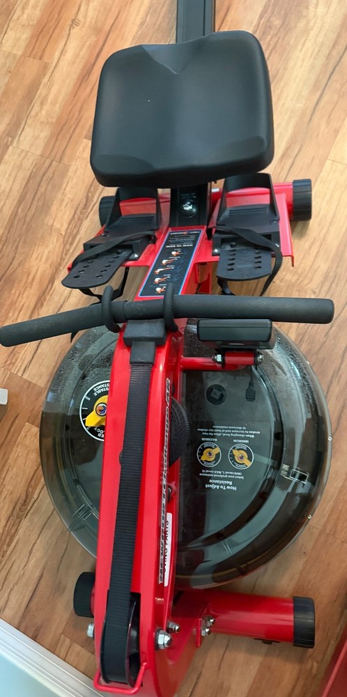 Workout Water Rower - Red/Black