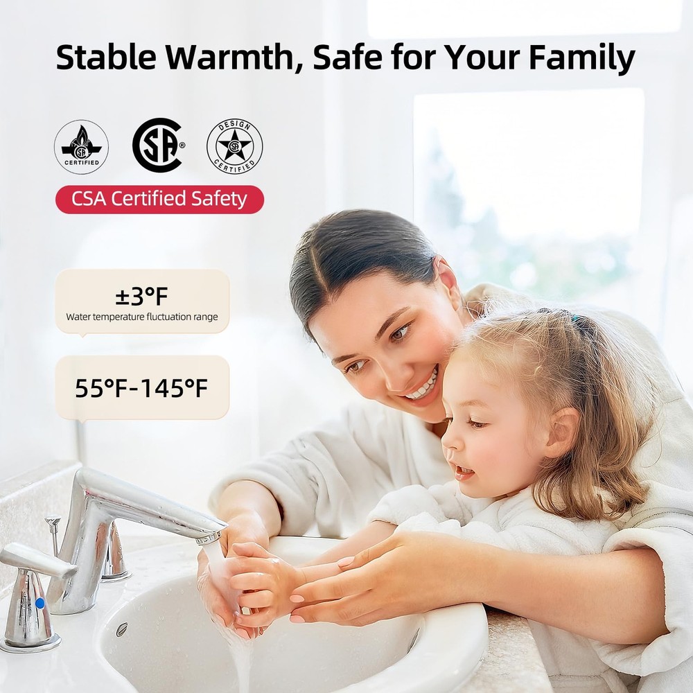 Electric Mini Tank Water Heater - 4.0 Gallon Point of Use Instant Hot Water H...