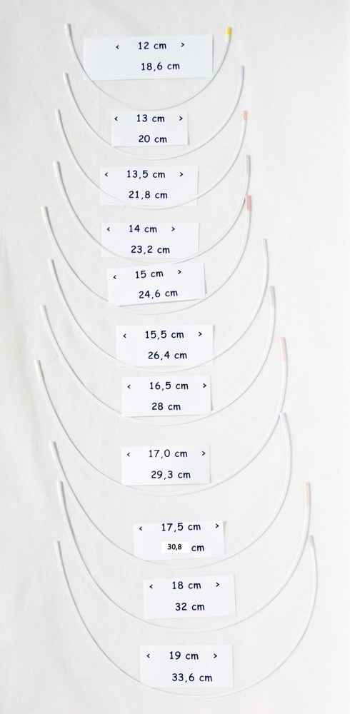 Bra Underwire Replacement Wire for Various Sizes Coated Metal