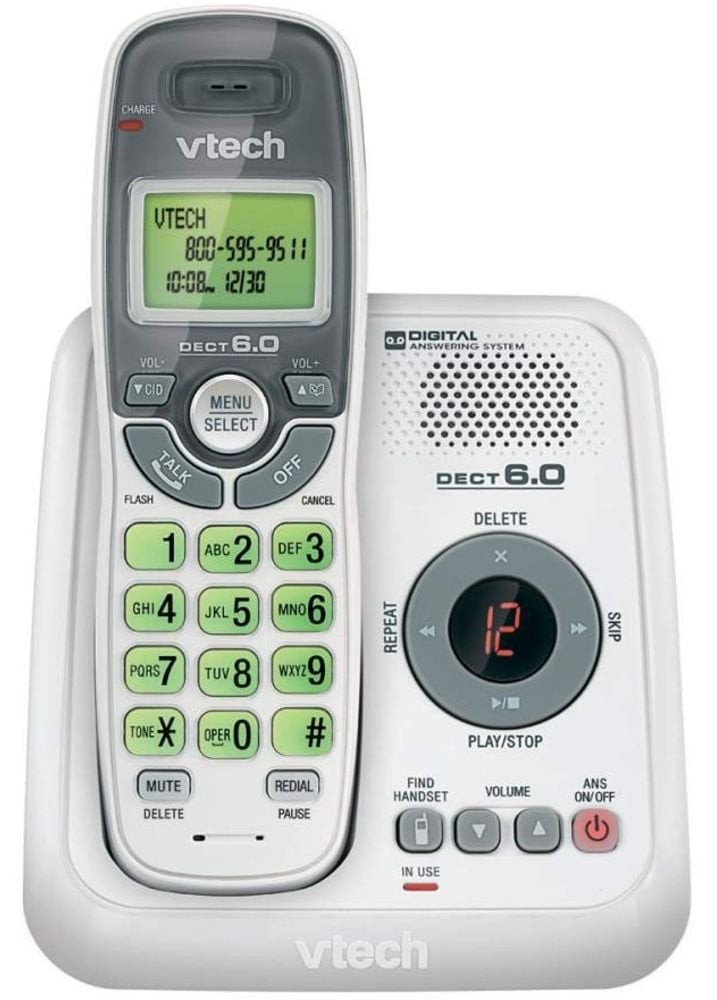 VTech CS6124 DECT 6.0 Cordless Phone with Digital Answering System