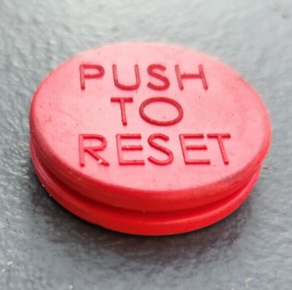 Push to Reset Gasket Button, red