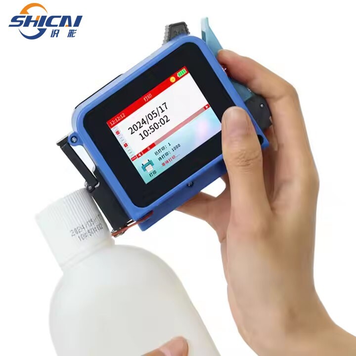 Mini inkjet printer expiration date encoder for beverage cans and glass bottles