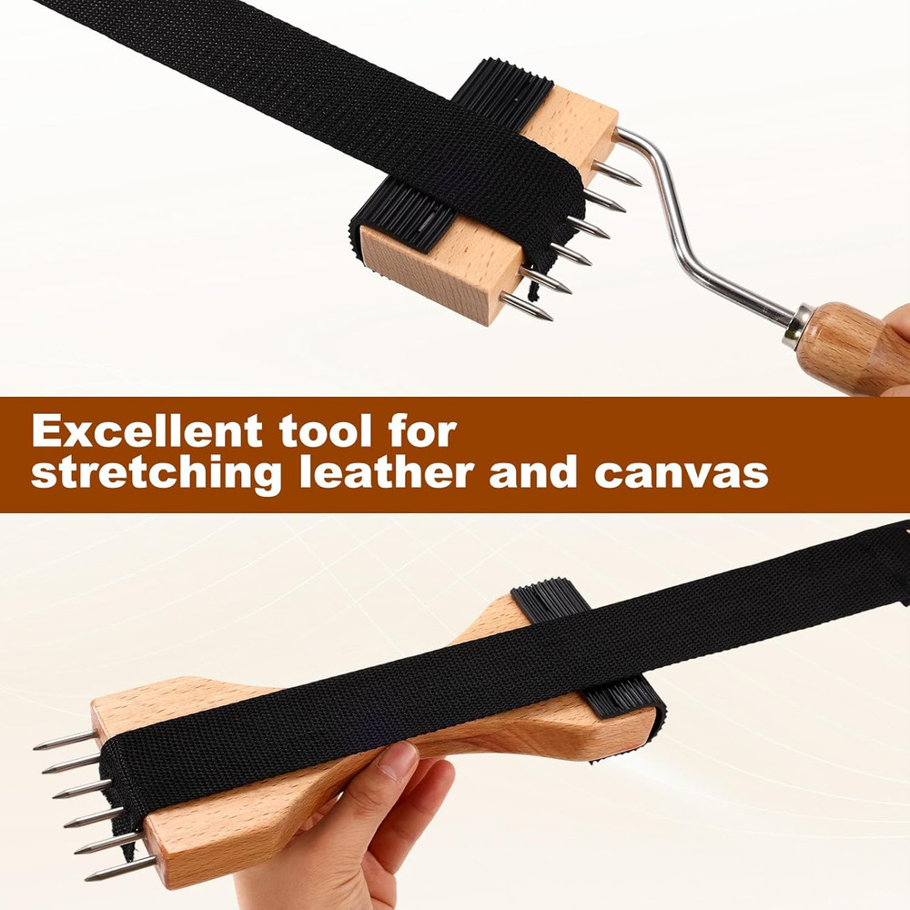 2Pcs Webbing Puller Stretcher, Gooseneck Upholstery Tool with Plenty of Leverage