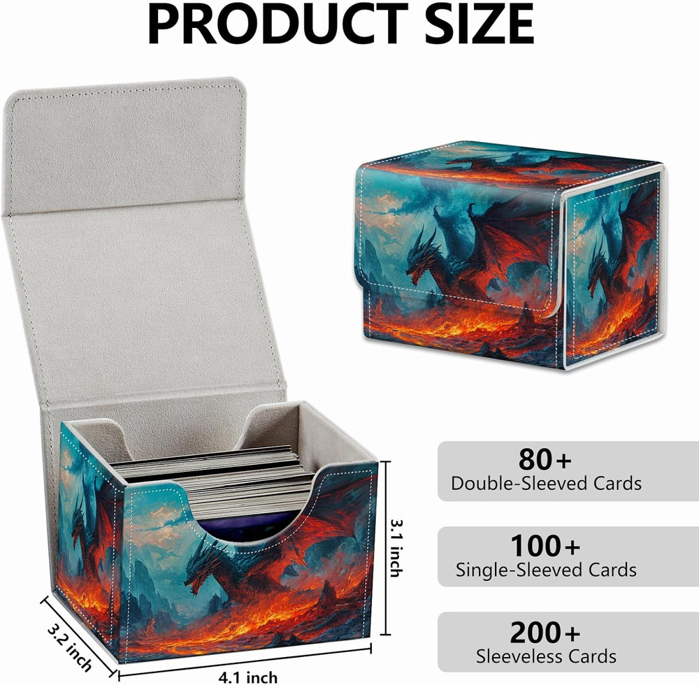 Strong Magnet MTG Demon Deck Box Playing Card Case Magic the Gathering Commander