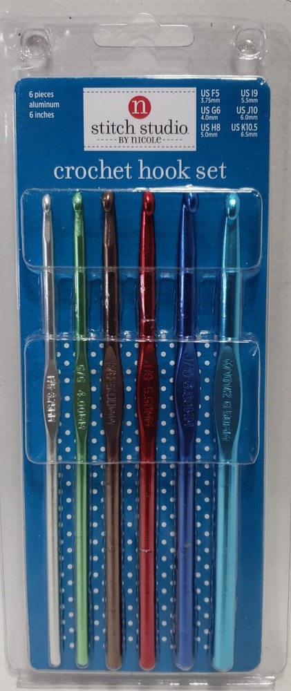 Nicole Stitch Studio Crochet Hook Set 6 Pieces