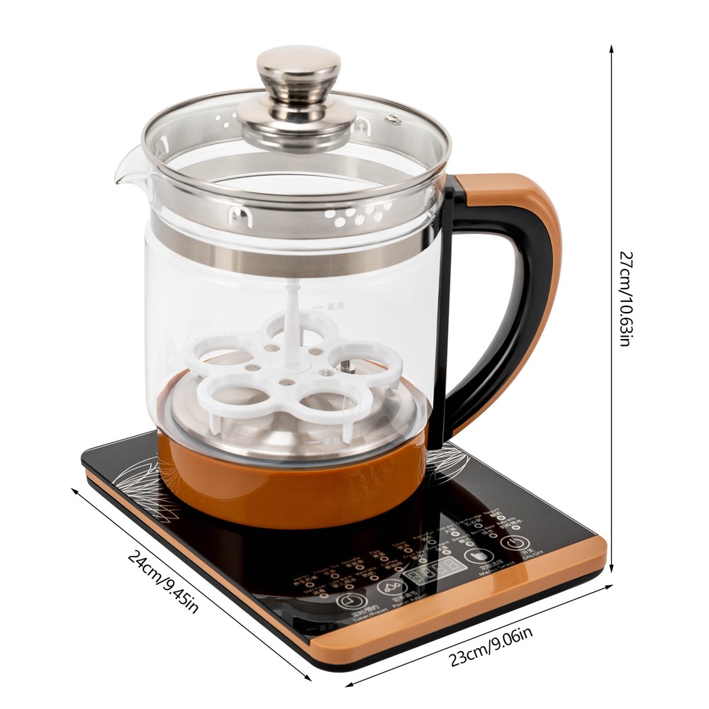 Electric Tea Kettle Hot Water Boiler Pot W/ Filter+ Digital Heating Base 1.8L