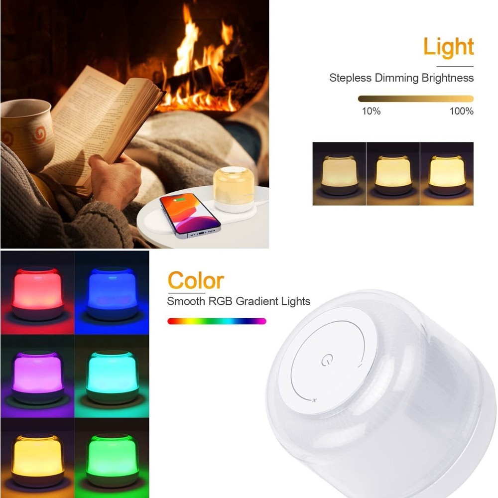 Wireless Night Light Fast Charging for iPhone 17,16,15 Series, Android, Samsun