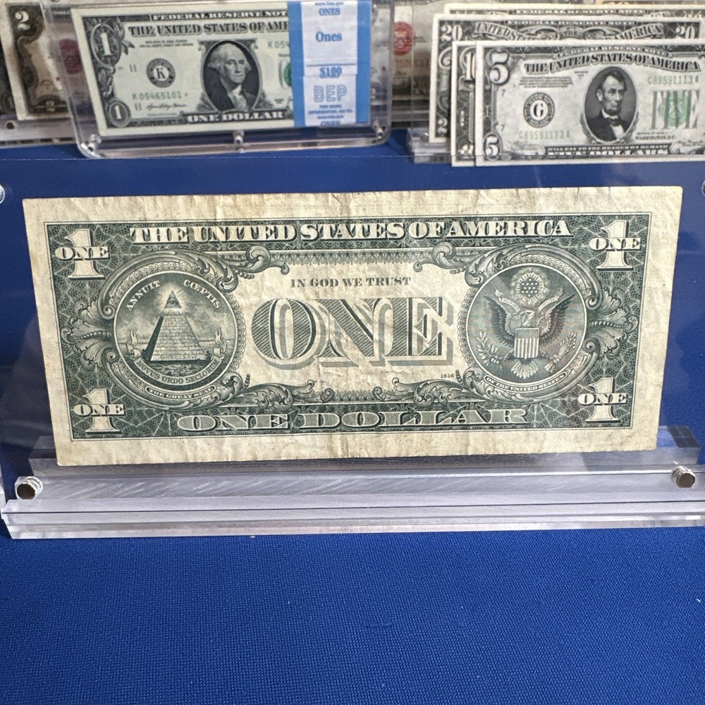 1974 $1 Bill - Cutting Error & Shifted ! MAJOR MULTI-ERROR NOTE! 1
