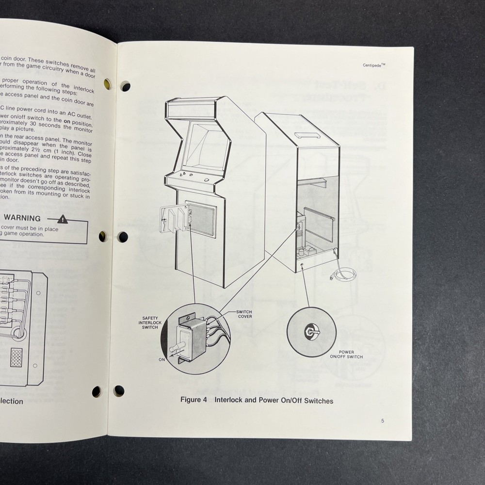 ORIGINAL-ATARI-CENTIPEDE-OPERATION, MAINTENANCE & SERVICE MANUAL
