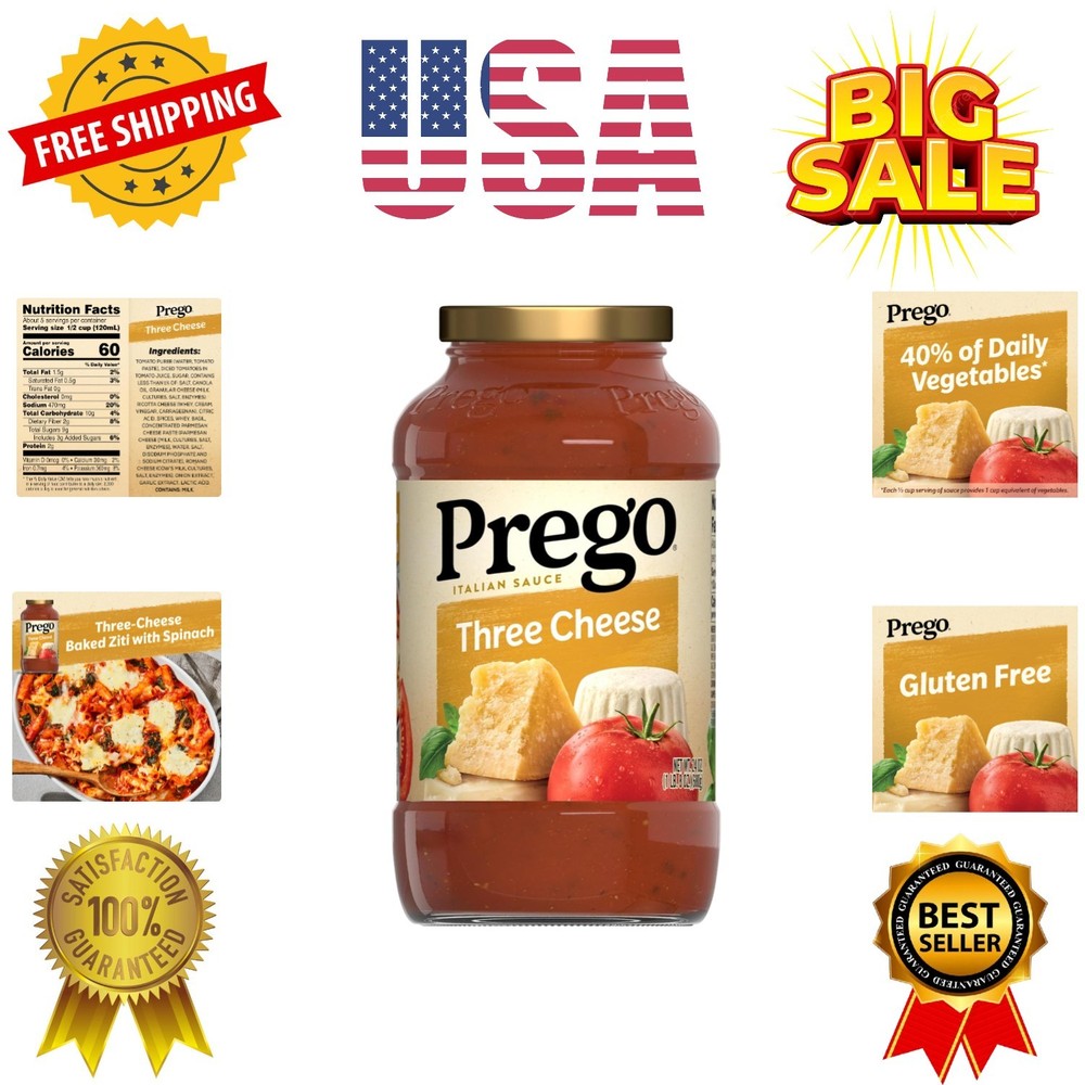 Three Cheese Pasta Sauce, 24 Oz Jar