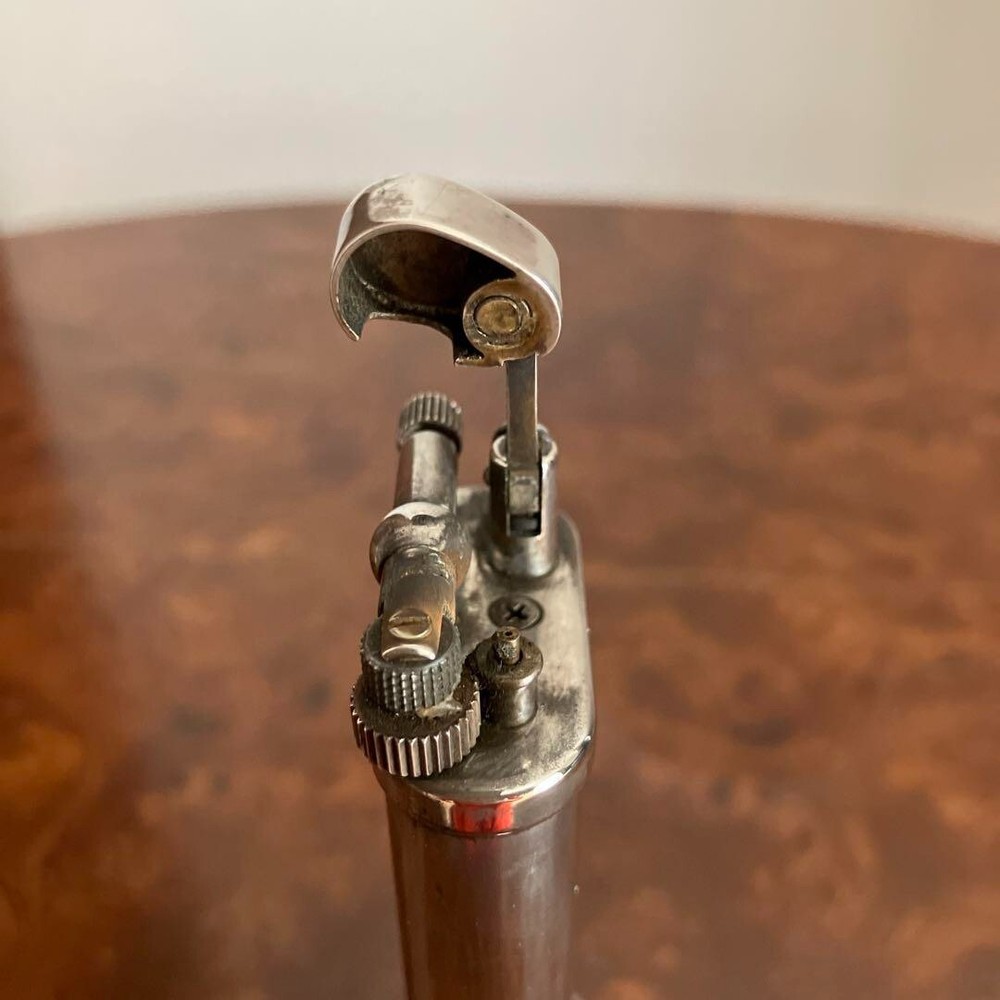 Dunhill table lighter silver with box