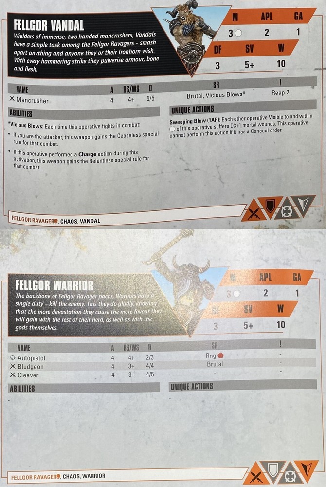 Fellgor Vandal Fellgor Ravager Kill Team Gallowfall Warhammer 40k - NoS (x1)