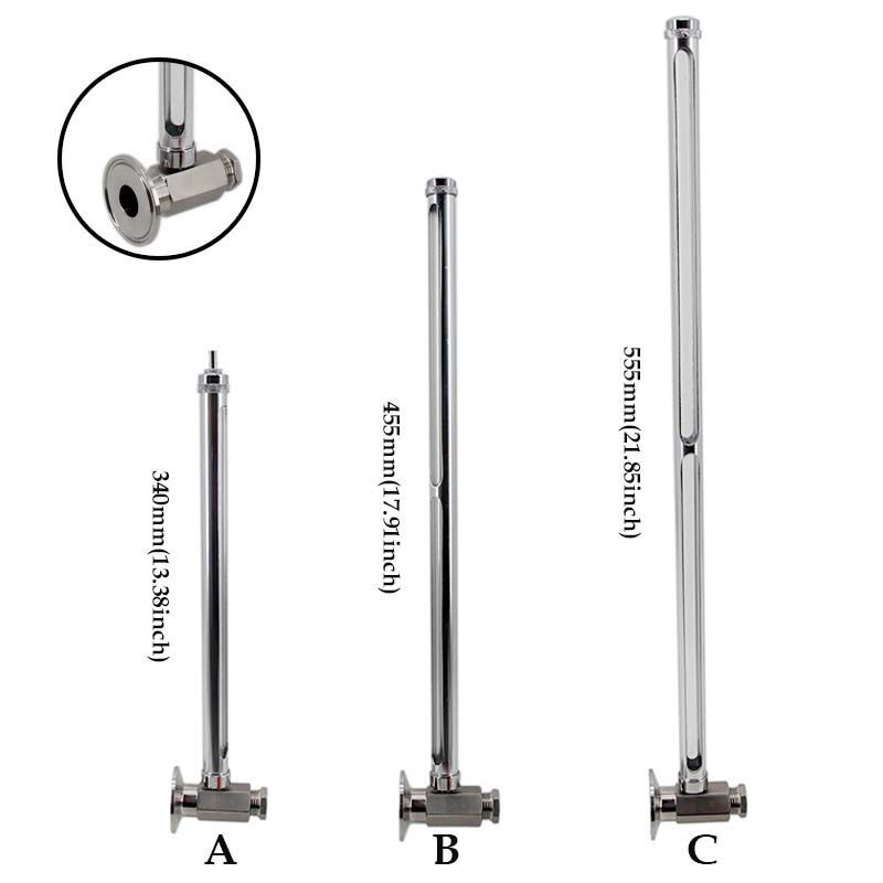 Tri-Clamp 1.5" Sight Gauge Homebrew Water Level Guard Reinforced Tempered Glass