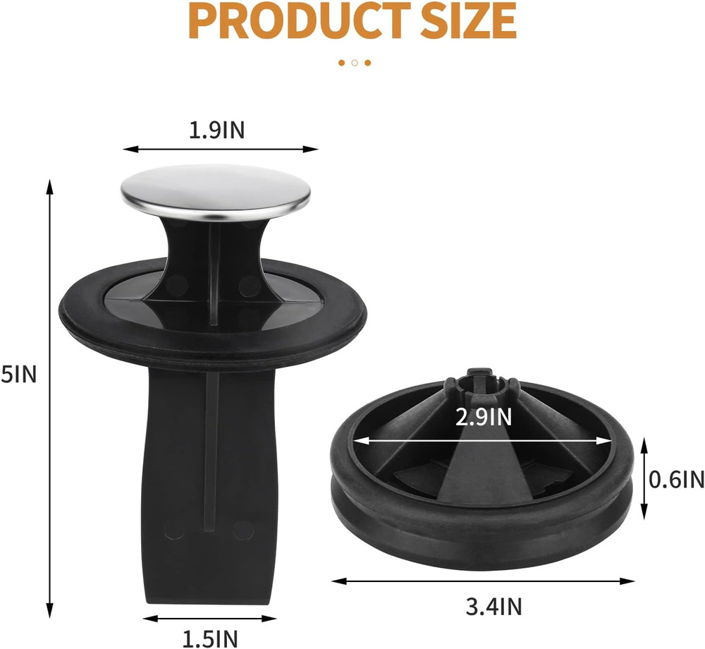 Upgraded EPDM Rubber Splash Guard for Insinkerator Evolution with Sink Stopper