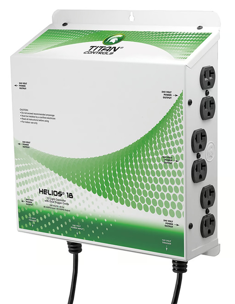 Titan Controls Helios 18, 12-Light 240 Volt Controller with Dual Trigger Cords