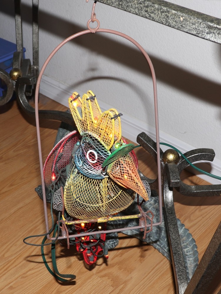 Mechanical/Animated Parrot With Lights by Collections Etc