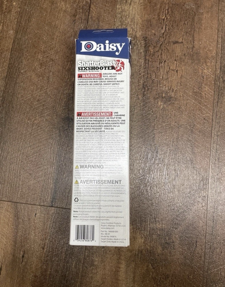 Daisy Shatterblast Six Shooter Target System One Size, Orange