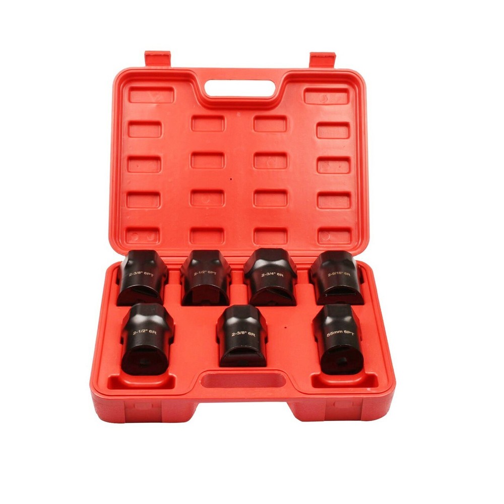 7pc 1/2" Dr. Wheel Bearing Locknut Socket Set  NEW