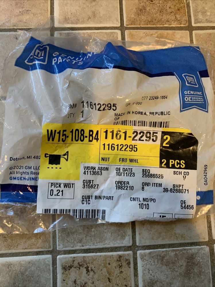 GM OEM-Axle Nut 11612295