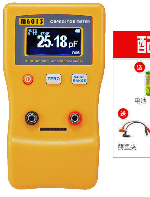 LCD Digital Capacitor Capacitance Tester Larger Auto Range Multimeter Checker