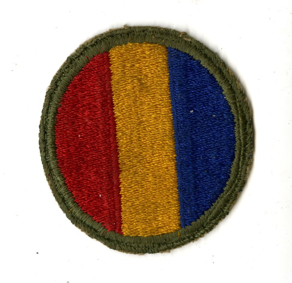Replacement and Schools Command White Back Patch WWII Original