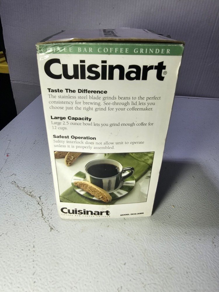 Cuisinart Coffee Grinder Model DCG-20BK New Open Box