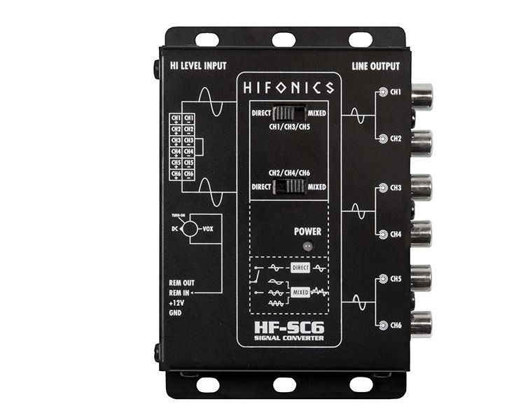 Hifonics HF-SC6 - 6-Channel "High/Low Level" Converter