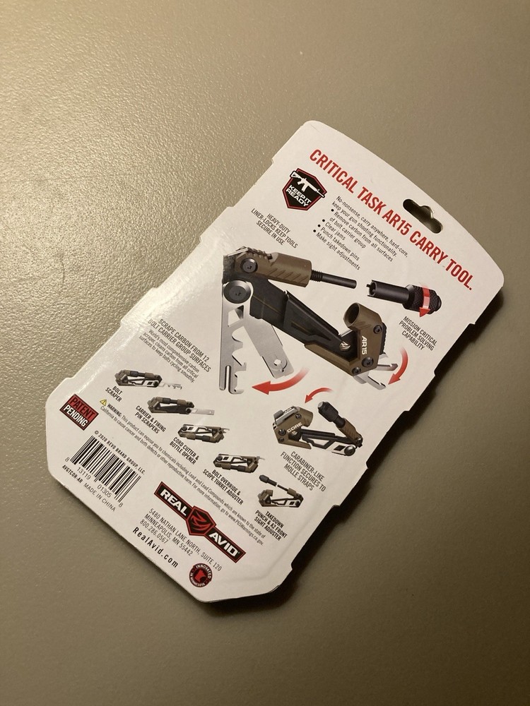 Real Avid Gun-Tool Core Keep It Ready Modern Critical Task Carry Tool New