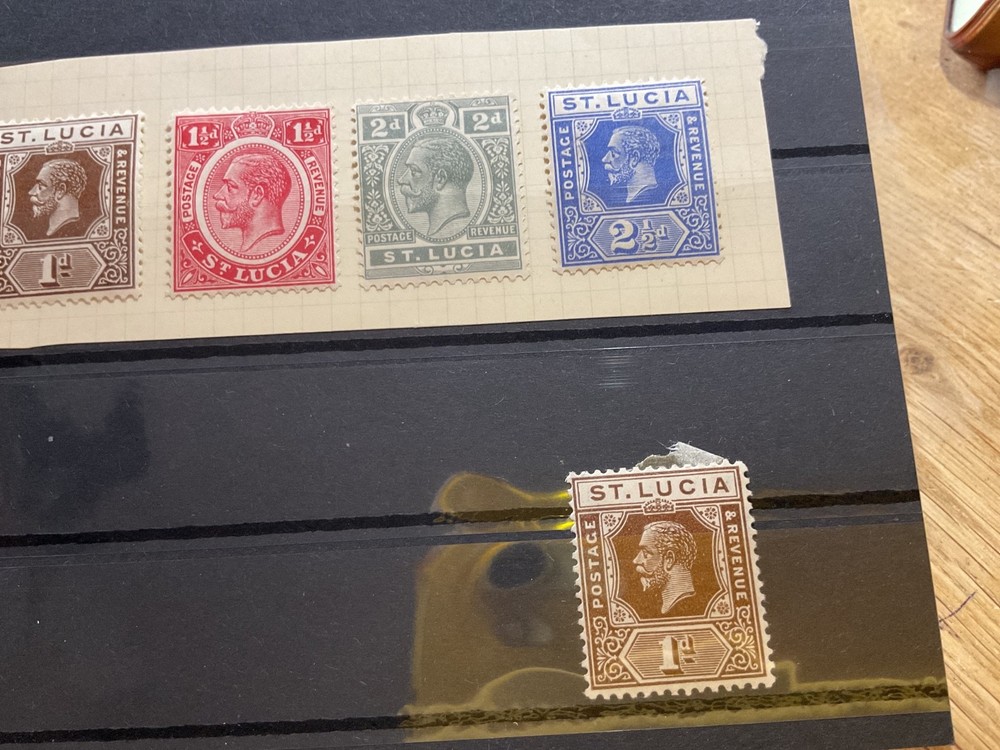 St Lucia mounted mint or used stamps B3701
