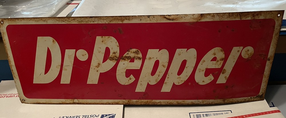 Dr Pepper Tin Sign 7"x20"