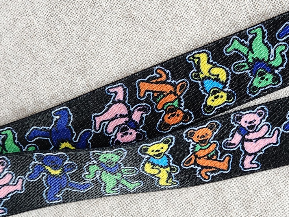 Grateful Dead Dancing Bears Lanyard with Clip (Unused)
