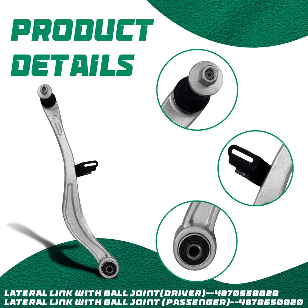 Front Upper Lower Forward Rearward Control Arms 26Pcs for Lexus 2007-2017 LS460