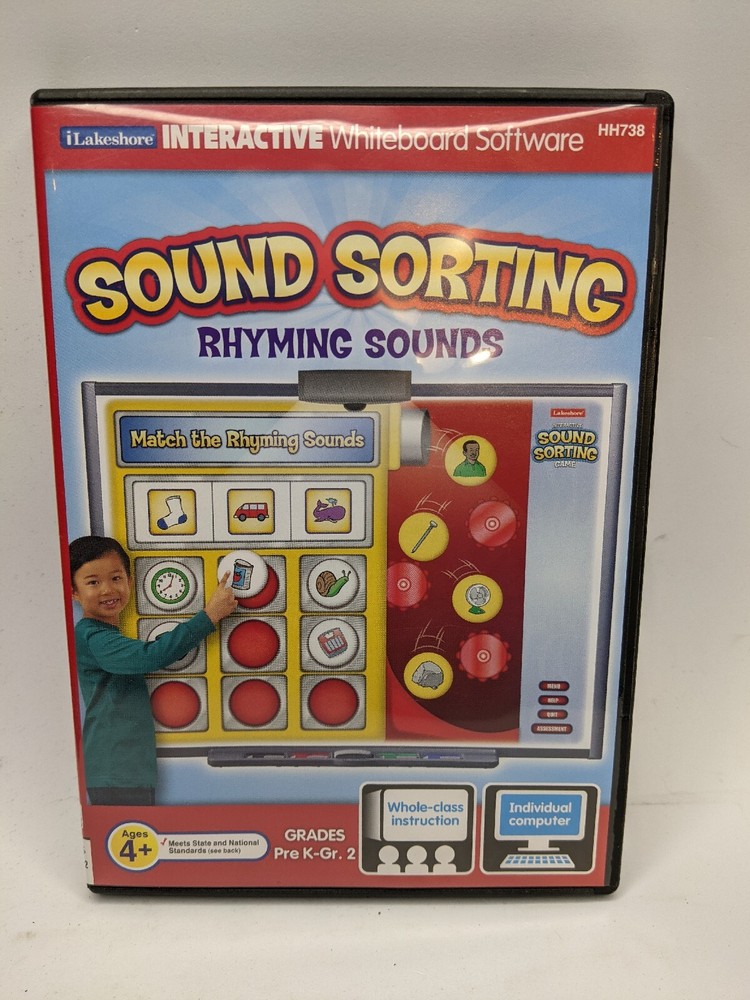 Sound Sorting Rhyming Sounds Lakeshore Interactive Whiteboard Software Pre K - 2