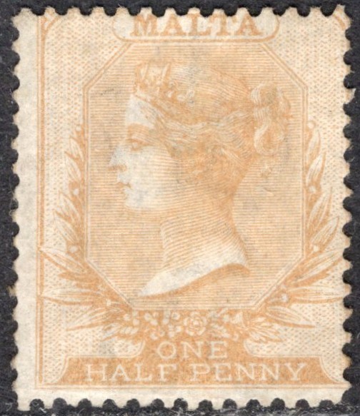 MALTA 1863/80 STAMP Sc. # 3 MNG