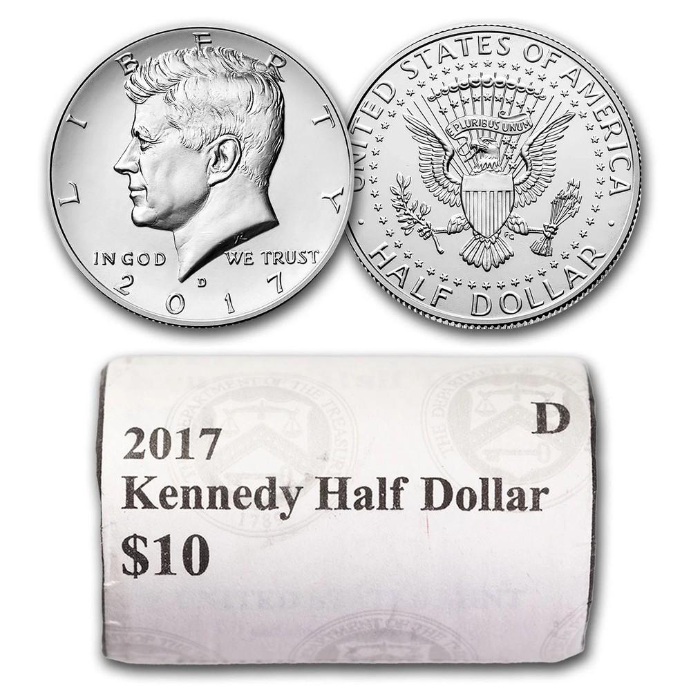 2017-D Kennedy Half Dollar • Uncirculated from US Mint Roll