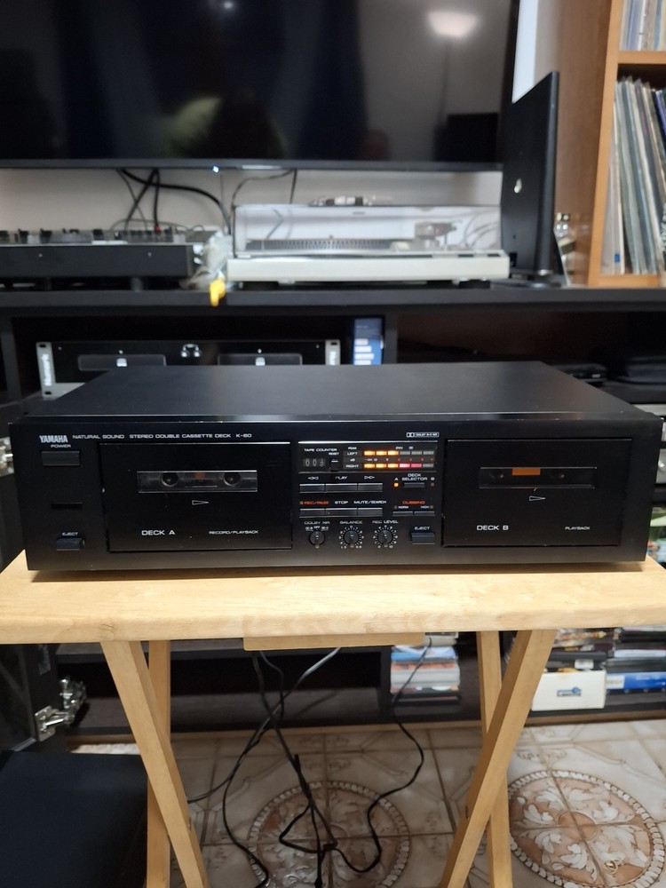 YAMAHA K-60 DOUBLE CASSETTE DECK , JAPAN (FULL TESTED )