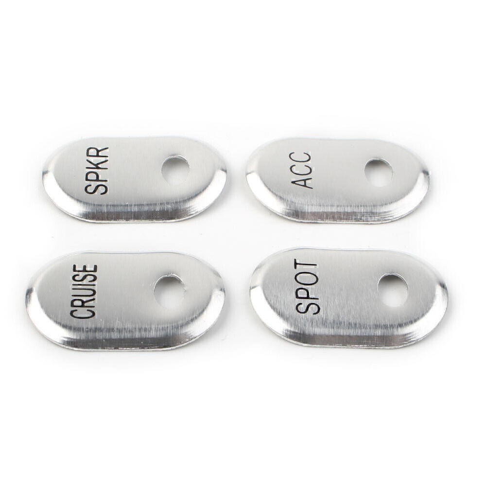 Chrome Brushed Panel Switch Covers For Harley Road Glide Trike Electra Glide