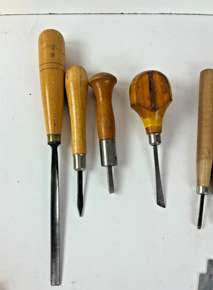 20 Wood Carving Hand Chisel Tool Set Professional Woodworking Gouges Buck Bros