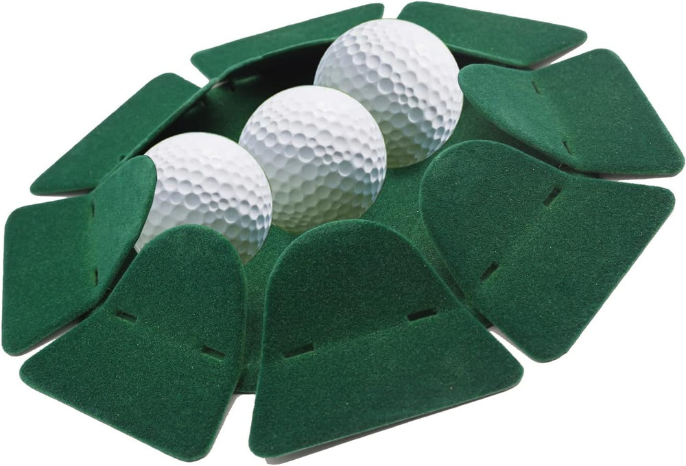 Green Golf Putting Cup, All-Direction Practice Hole, Flocked Surface for Indoor