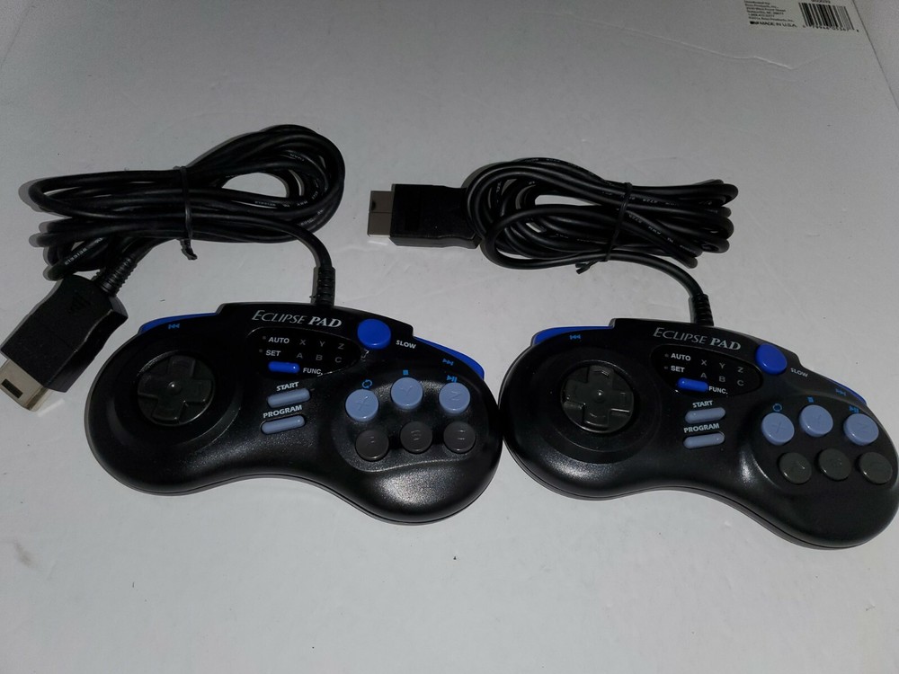 TWO NEW Eclipse Controller Control Pads for SEGA SATURN  System Console  No BOX