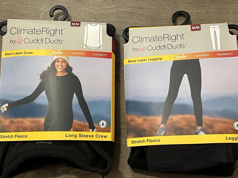 Climate Right By Cuddl Duds Base Layer & Base Layer Crew Size Medium New