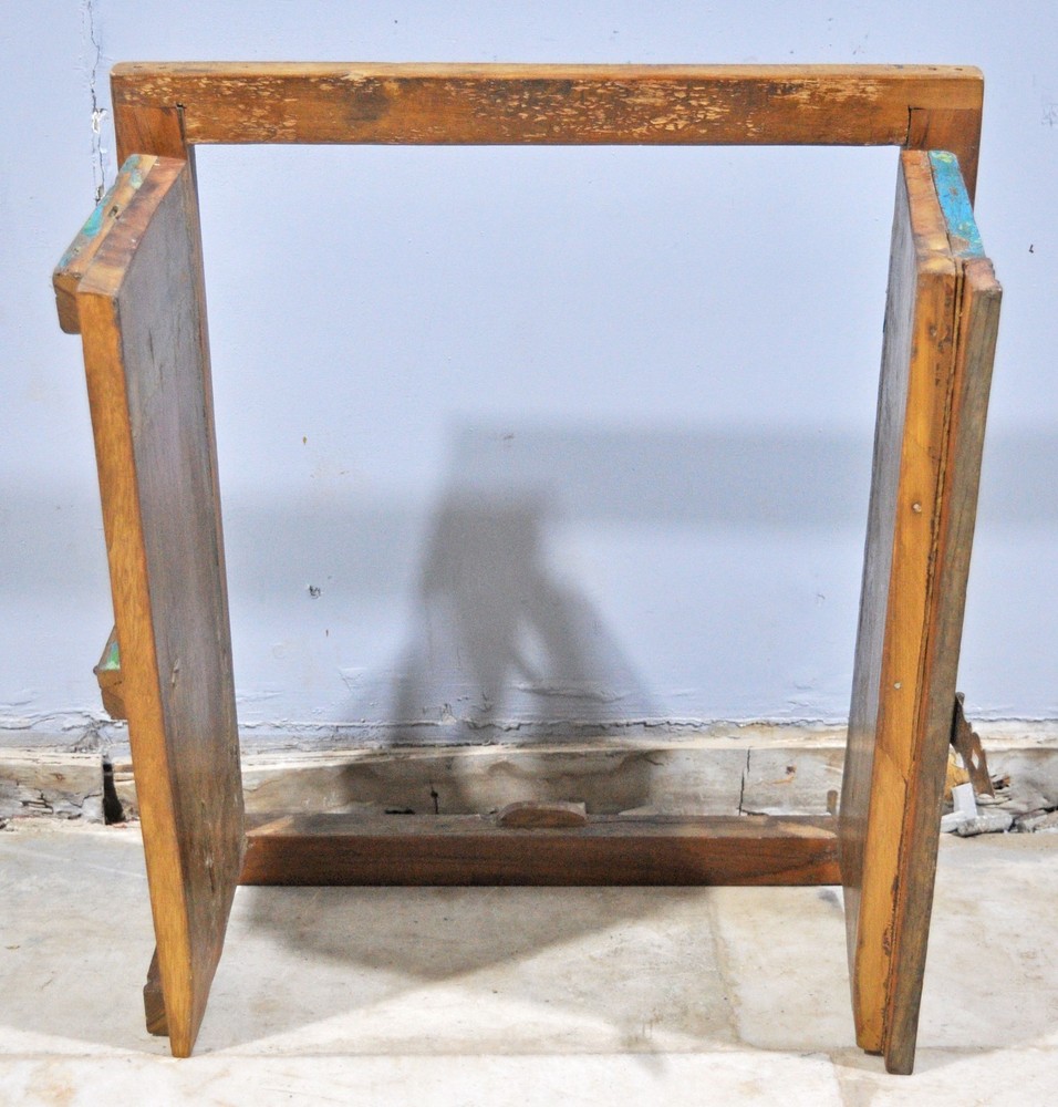Antique Wooden Wall Décor Window Panel Frame Original Old Hand Crafted
