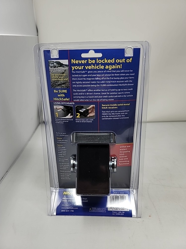 HitchSafe Key Vault Hidden Storage Lock Box HS7000