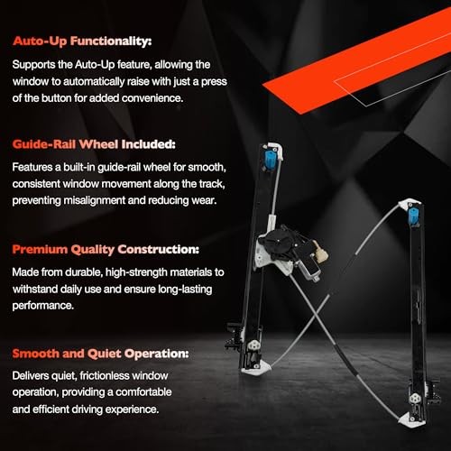 LR083211 Front Left Driver Side Power Window Regulator and Motor Assembly