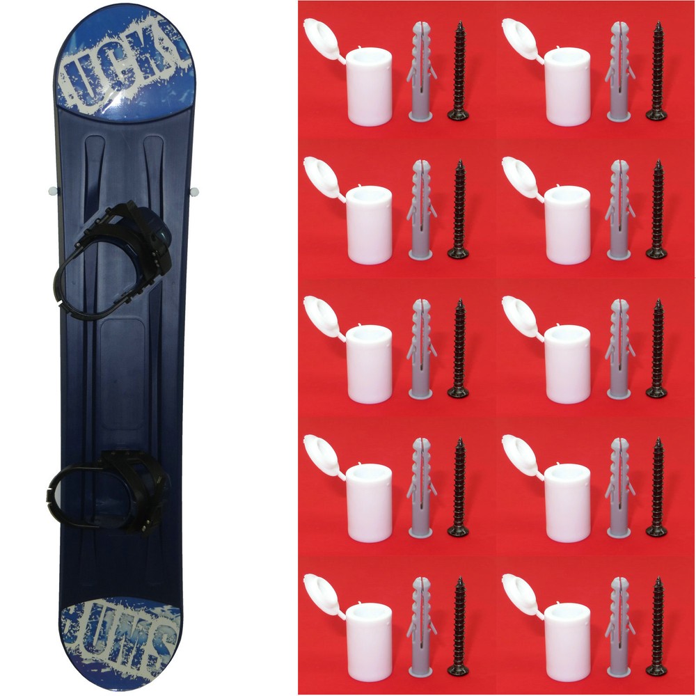 Snowboard Wall Mount  Snowboard Wall Mount Hanger Display Storage Rack 10/PK