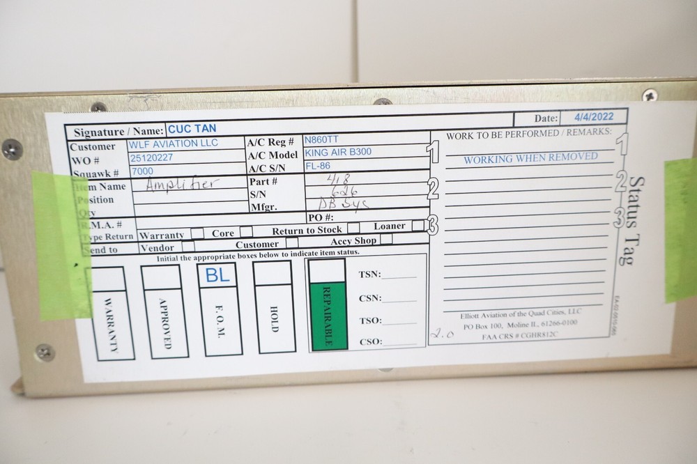 DB Systems 418 Audio Control Amplifier - Removed Working (3Available)