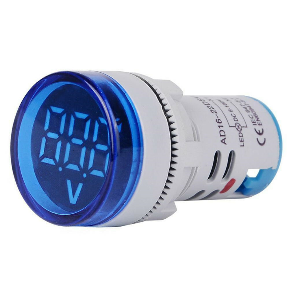 22MM Mini LED Voltmeter Digital Display Voltage Meter Volt Tester DC 6-100V New