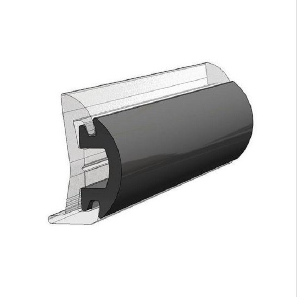 TACO 50' Black Flexible Rub Rail Insert 1-3/16