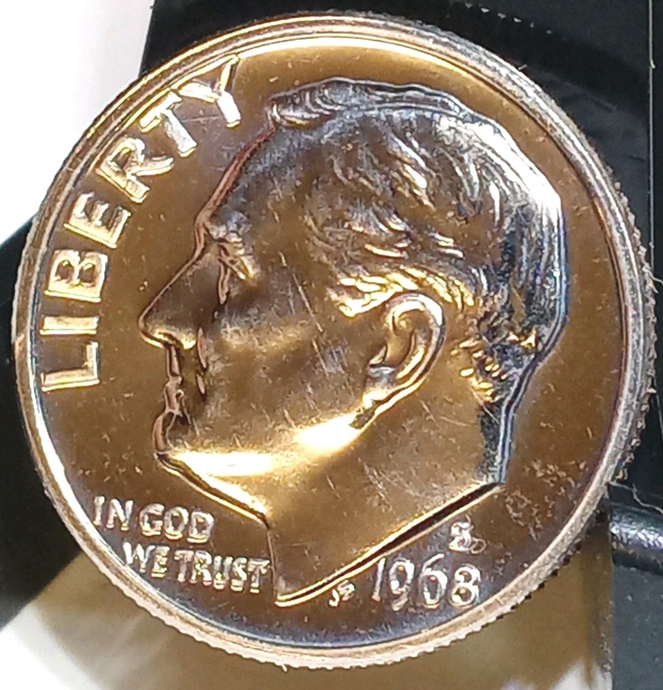 1968 S Roosevelt Dime Gem Proof